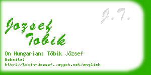jozsef tobik business card